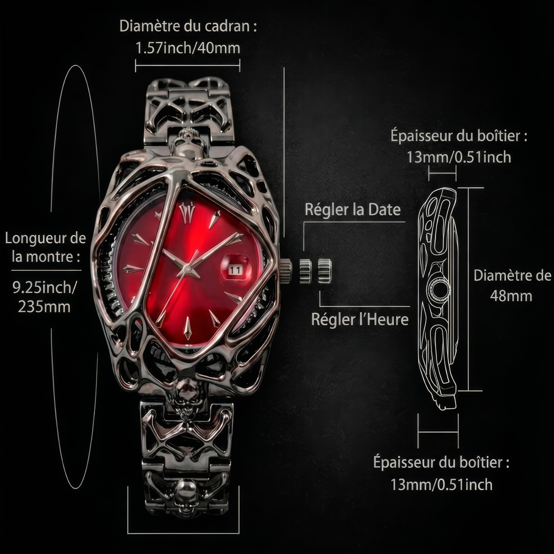 Velmora Chroné | Montre Gothique Premium